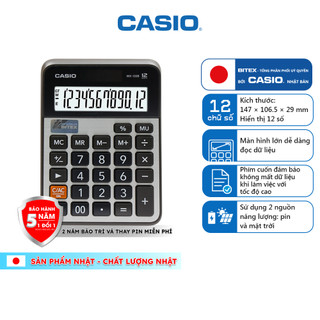 Máy Tính Để Bàn Casio MX-120B (12 Số) Chính Hãng - Thiết Kế Phím Lớn, Bền Bỉ Cho Chủ Shop, Kế Toán