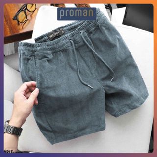 Quần đùi nam NHUNG TĂM thể thao chất đẹp, quần short nam mặc nhà cao cấp thấm hút mồ hôi QD09 - PROMAN