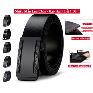 Thắt Lưng Nam Da Mềm Cao Cấp, Dây Thắt Lưng Nịt Thời Trang Nam Vicenzo Khóa Tự Động Da Mềm Bền Đẹp