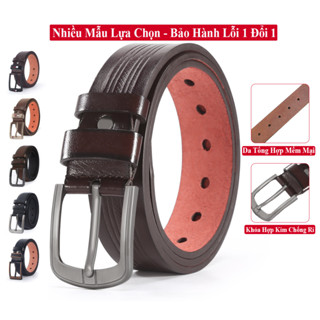 Thắt Lưng Da Nam Chính Hãng Vicenzo Dây Mềm Cao Cấp. Dây Nịt Thắt Lưng Nam Mặt Hợp Kịm Chống Rỉ