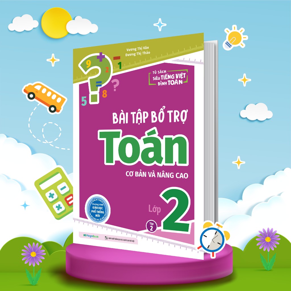 Sách Bài tập bổ trợ Toán – lớp 2 (cơ bản và nâng cao) Tập 2
