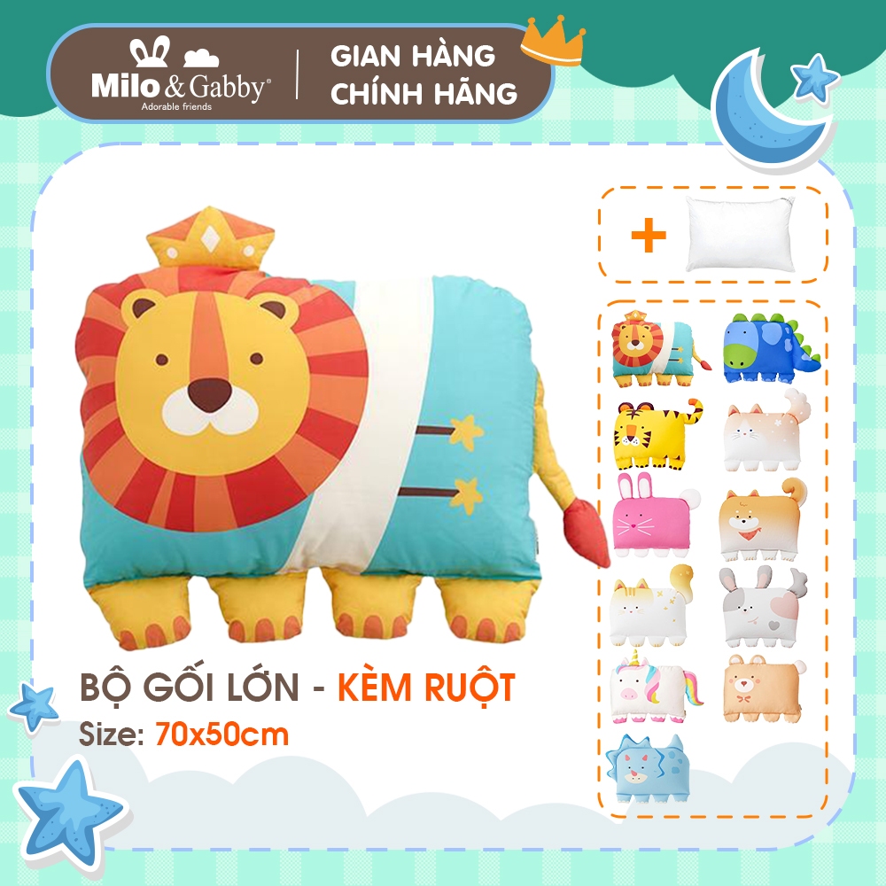 Bộ gối lớn - kèm ruột - MILO & GABBY - 70x50cm