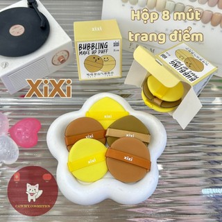 [XIXI] Hộp 8 Mút Giọt Nước XIXI Mặt Cười Bubbling Make Up Puff (GJ-46)