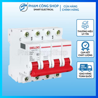 Aptomat 4p - cầu dao an toàn 4p - mcb 4p lw hàng chính hãng lw bảo vệ quá tải, ngắn mạch cho hệ thống điện 3p+1n