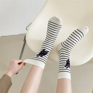 Vớ tất cổ cao mèo đen trắng
