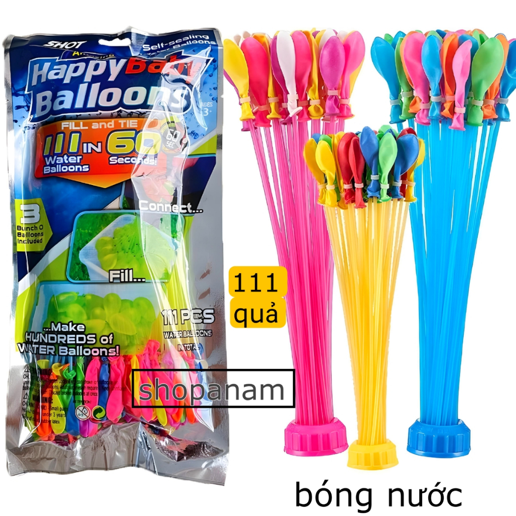 Chùm 111 quả Bóng nước ,đồ chơi mùa hè