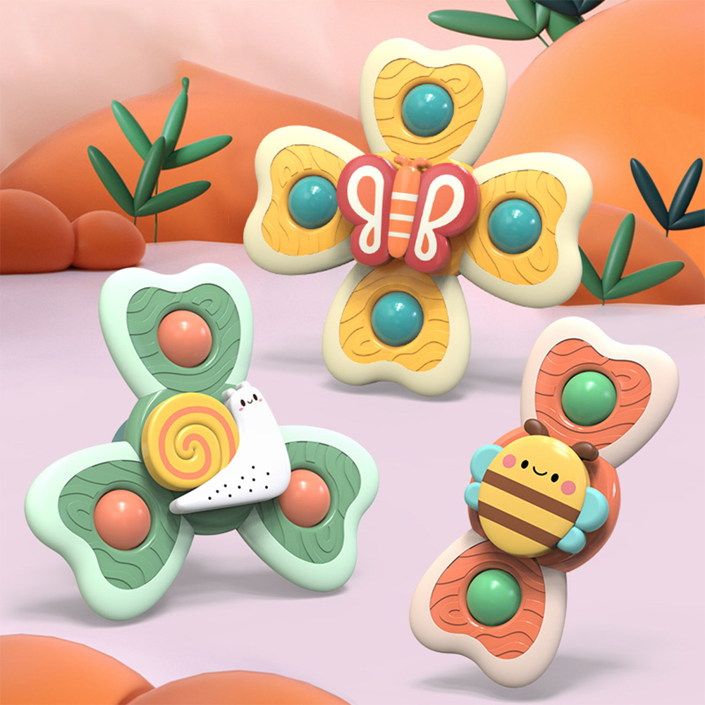 Đồ chơi con quay spinner họa tiết động vật côn trùng vui nhộn, Con quay cho bé nhiều màu sắc đáng yê