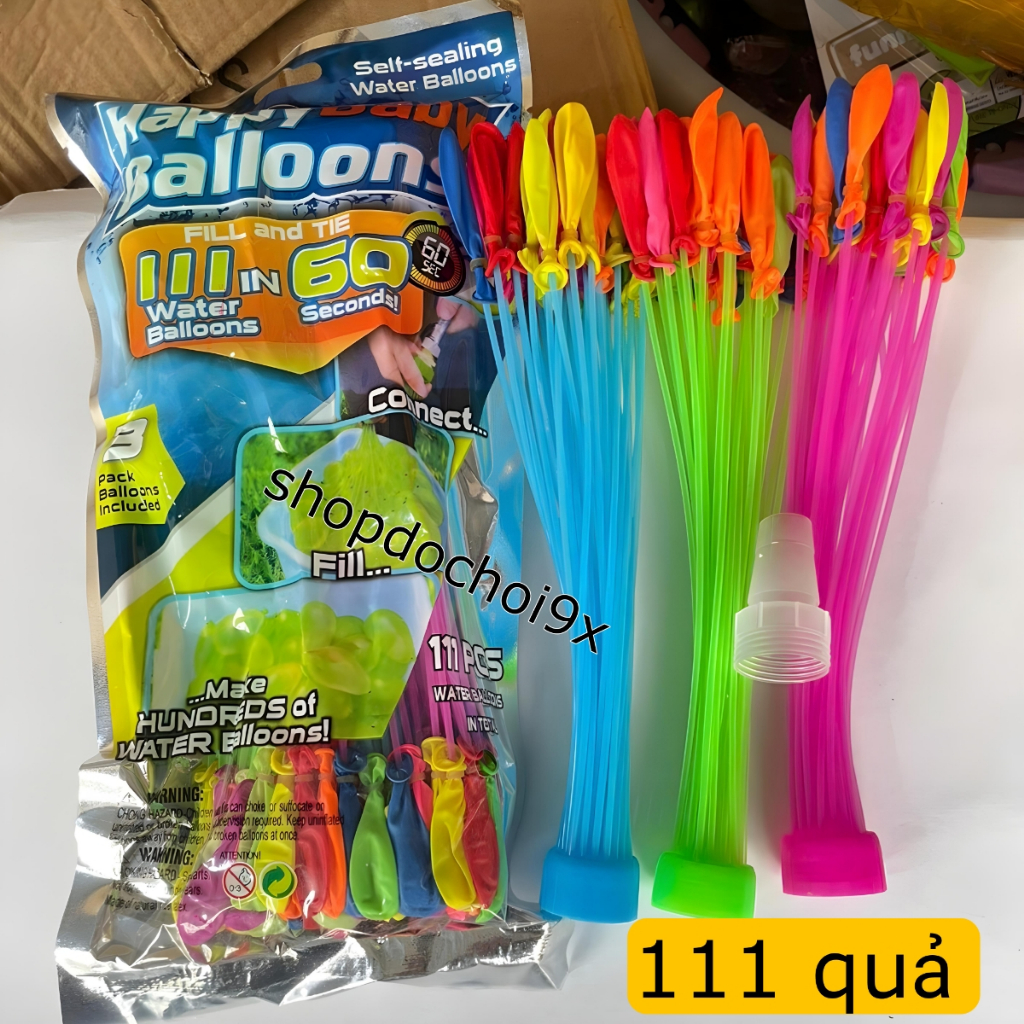 Túi Bóng nước Chùm 111 quả [ một trăm mười một quả ] bán tại shopanamdochoi.com