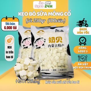 Kẹo sữa bò non viên nén Mông cổ, hương vị tuổi thơ siêu ngon hấp dẫn - Gói 250gram ( ~100 Viên)