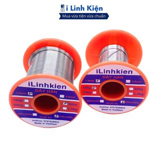 Thiếc hàn sn60 nhẹ lửa, sáng bóng cuộn 100g, 250g, 500g chính hãng iLinhkien.