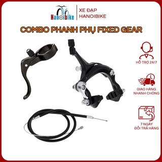 COMBO bộ phanh gắn bánh trước xe đạp Fixed Gear 31,8mm