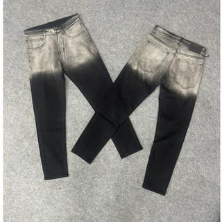 Quần jeans nam đen co giãn cao cấp loang mẫu mới form skinny ống ôm đúng-AHMENS Menswear Pants