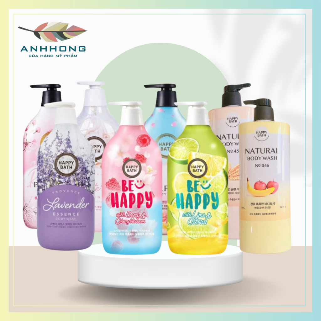 MẪU MỚI Sữa tắm Happy Bath Hàn Quốc 900g