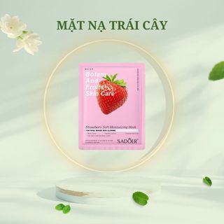 Mặt nạ trái cây dưỡng da, mặt nạ dưỡng trắng cấp ẩm mờ thâm bổ sung collagen tinh chất