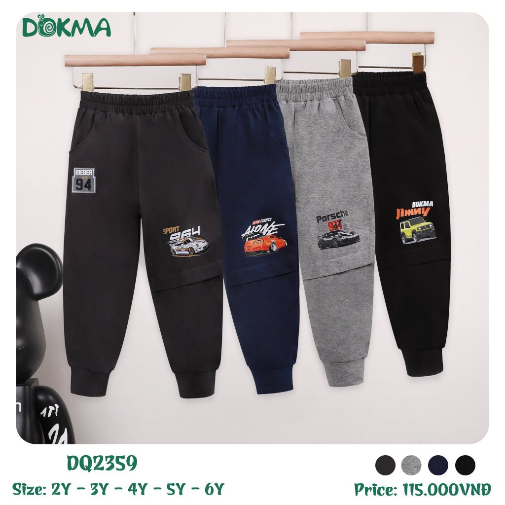 Quần dài bo gấu BT Dokma(2-6Y)