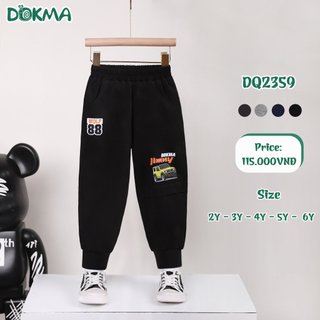 Quần dài bo gấu BT Dokma(2-6Y)