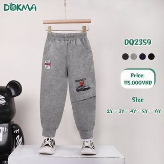 Quần dài bo gấu BT Dokma(2-6Y)