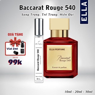 Nước Hoa Unisex MFK Bacarat Rouge 540 Extrait Chính Hãng Ella Perfume (10ml, 20ml, 30ml), Trẻ trung, hiện đại, lôi cuốn