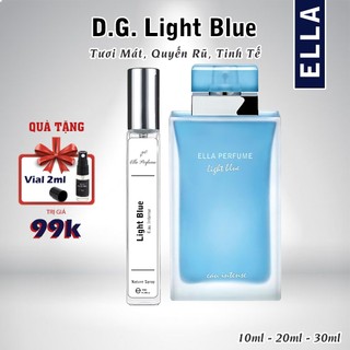 Nước Hoa Nữ D./.G Light Blue Eau Intense Chính Hãng ELLA PERFUME - Hương Thơm Tươi Mát, Quyến Rũ, Tinh Tế