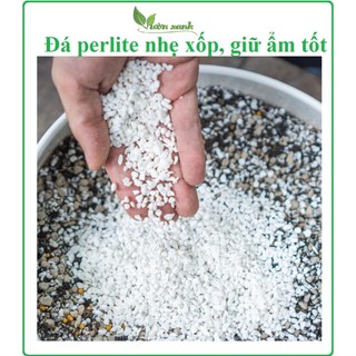 Đá perlite 200gr trộn đất, trộn giá thể trồng sen đá, xương rồng, địa lan,....