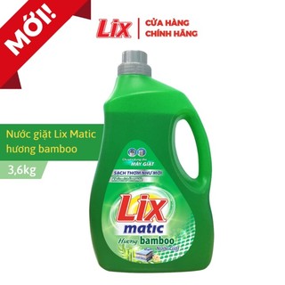 Nước giặt Lix Matic Hương Hoa 3.6Kg - cho máy cửa trước
