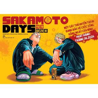 Poster phát hành - nxb trẻ - sakamoto days - tặng kèm ống đựng tube