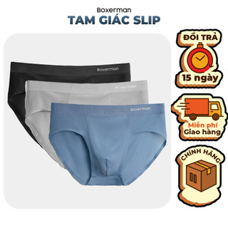Combo 3 quần sịp tam giác slip thun lạnh cao cấp boxerman