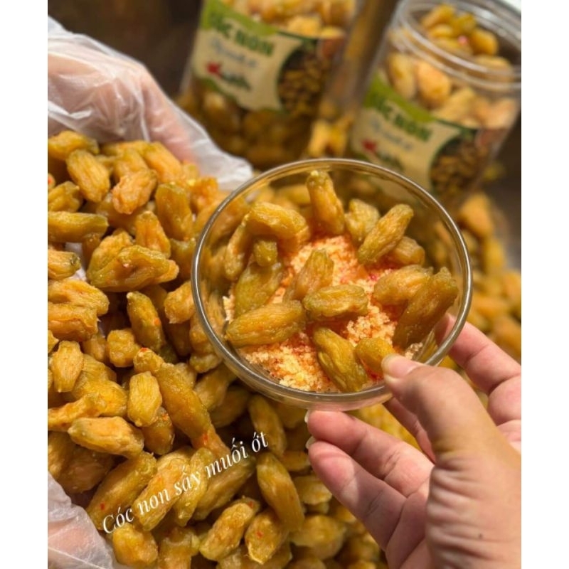 dùng thử- cóc non sấy muối ớt