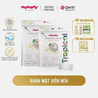 Khăn mặt viên nén Mamamy Tropical 100% sợi tự nhiên & rayon