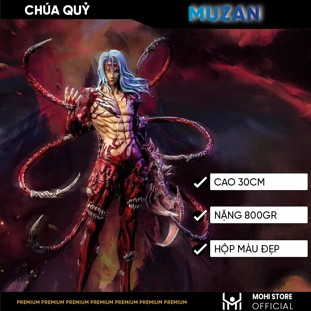 Mô Hình Chúa Quỷ Muzan cao 30cm - Figure Kimetsu No Yaiba - No box