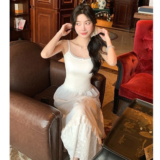 [XẢ KHO] Áo hai dây nữ viền ren đính nơ vải thun gân mềm mại quyến rũ áo 2 dây ôm body A411 SUTANO | BigBuy360 - bigbuy360.vn