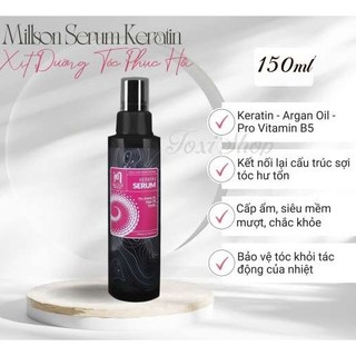 Xịt dưỡng Millson Keratin phục hồi tóc