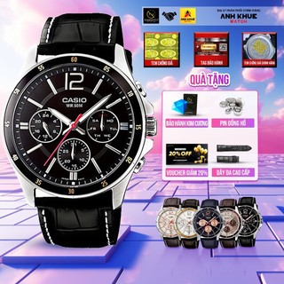 Đồng hồ nam casio mtp-1374l-1avdf – tặng bộ dây da, voucher giảm giá 20%, pin đồng hồ & gói bảo hành kim cương