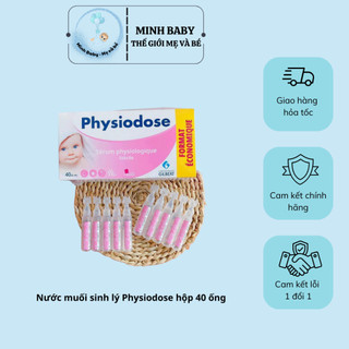 Nước muối sinh lý Physiodose Pháp hộp 40 ống 5ml