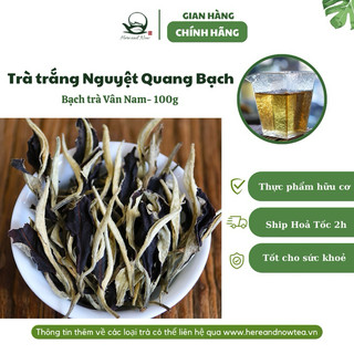 Trà trắng hữu cơ Vân Nam bạch trà Nguyệt Quang Bạch hương thơm mật hoa cao cấp bạch trà Trung Quốc