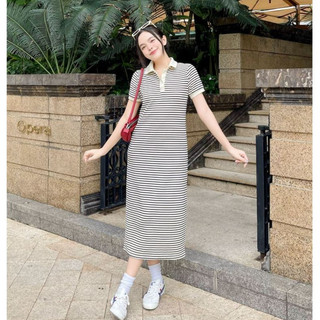 Đầm polo dáng dài thiết kế tay ngắn vải cotton cao cấp tôn dáng - KOOKY HOUSE - ĐẦM IRENE DRESS