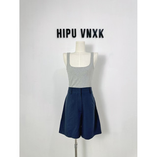 HIPU.VNXK - Quần short ngố Warehouse lưng cao phối hoạ tiết sọc.