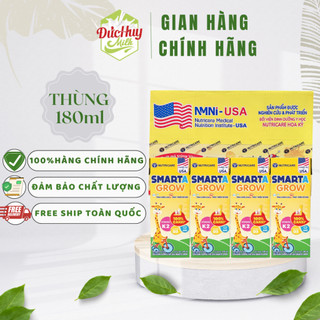 Thùng sữa công thức pha sẵn Nutricare Smarta Grow 180ml / 110ml