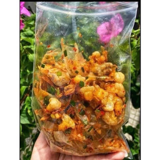 Bánh tráng phơi sương tốp mỡ giòn sate siêu cay - Nganga food