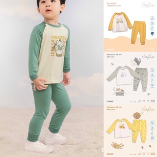 [CHÍNH HÃNG] Bộ dài tay quần dài họa tiết raglan Treasure/Mèo Chaang