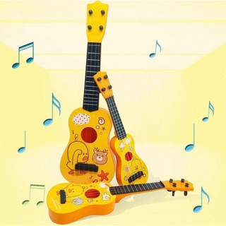 Đồ chơi đàn ukulele mini cho bé - guitar nhí học âm nhạc, có hộp đựng đẹp làm quà tặng