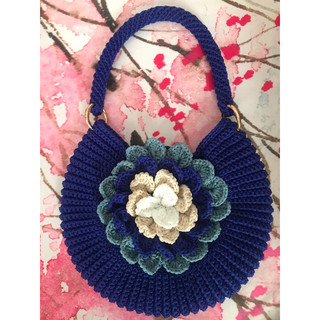TÚI CẦM TAY HOA SEN ĐÁ HANDMADE