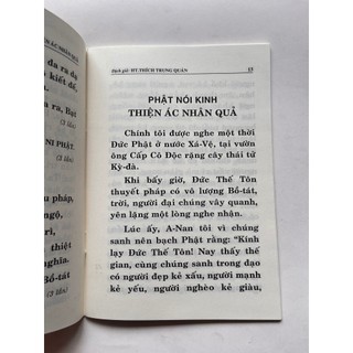 Sách - Kinh Thiện Ác Nhân Quả