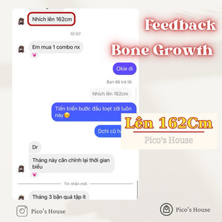 [Mua 4 tặng 4]Combo Hỗ Trợ Tăng Chiều Cao BONE GROWTH