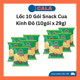 Lốc 10 gói snack cua kinh đô