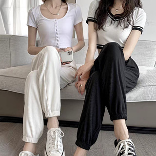 [HÌNH THẬT] Quần dài xốp tổ ong cạp cao lưng thun xinh xắn sale giá rẻ
