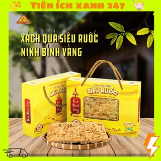  Xách 500g Ninh Bình Vàng cơm cháy nếp siêu ruốc 1 xách gồm 2 gói cơm to 