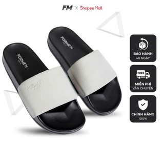 Dép nam quai ngang , Dép quai da nộn đế cao su thương hiệu FM fullbox