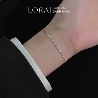 [BH Trọn Đời] Vòng Tay Lắc Tay Bạc Trơn S925 Lora Cho Nữ May Mắn Bình An