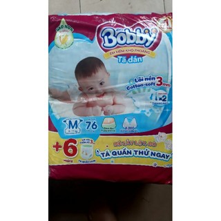 Cộng 6m. tã dán bobby sơ sinh xs70. s80. m76